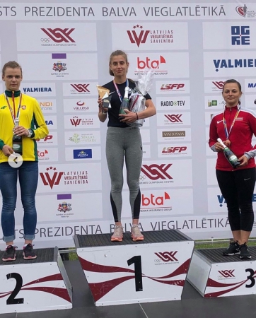 На Чемпионате Балтии воспитанница KJK Kalev Sillamäe Екатерина Миротворцева установила новый абсолютный рекорд Эстонии среди взрослых в ходьбе на 5000м