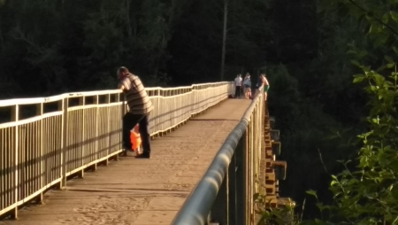 Пешеходный Зелёный мост в Силламяэ нуждается в ремонте